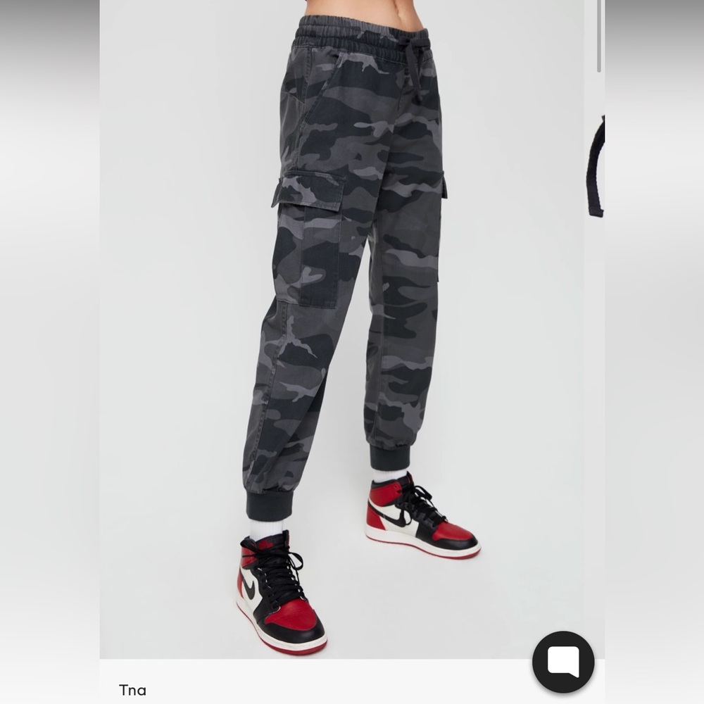 TNA Cargo Camo Jogger Pants w/ pocket